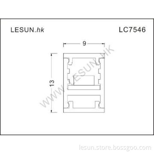 LC7546 15W/m 60PCS/m Long 12V LED Rigid Strip Light For Showroom